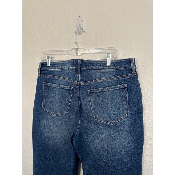 NYDJ Relaxed Straight Leg Jeans Medium Wash Blue Stretch Comfort Women's Size 8 - Picture 8 of 11